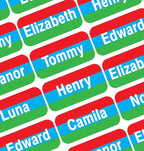 Personalized Name Labels for Kids – 60 Waterproof Peel-and-Stick Labels for by GILBIN