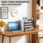 OPNICE Desk Organizer, 4-Tier Desktop File Organizer - Image 5