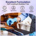 JANCHUN Crystal Clear Epoxy Resin Kit 32OZ, Bubble-Free, Anti-Yellowing - Image 2