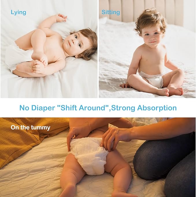 Newborn Baby Diapers Size 2(12-18lb) 74 Count Babycozy Bouncy Soft Diapers Hypoallergenic, Dry Disposable Diapers with Softer Touch 0.8D Diaper &10 Micron Velvet Fiber to Protect Sensitive Infant Skin