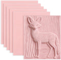 6 Pack 8"x6" Pale Pink Rubber Stamp Carving Blocks Rubber Carved Brick Soft by Oopsu
