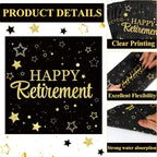 48Pcs Happy Retirement Paper Plates and Napkins Retirement Party Decorations - Image 4