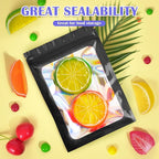 JETMORE 100 PCS Black Smell Proof Bag 2.4x3.9in, Mylar Bags, Holographic Bags - Image 3