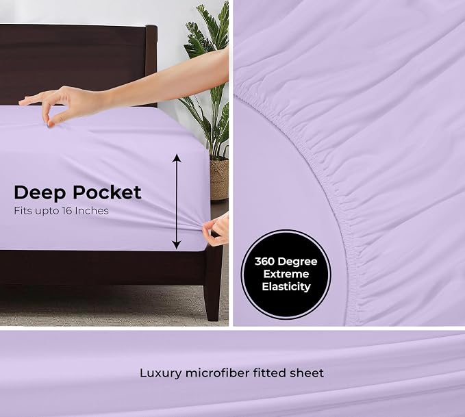 Royale Linens Fitted Sheet Queen - Image 3