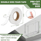 330 PCS Double Sided Foam Tape Pre Cut 1/2 X 2/5 Inch Small Adhesive Foam - Image 2