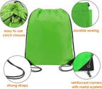 BeeGreen 20 Pieces Green String Bags Bulk Lightweight Durable Drawstring Gym - Image 5