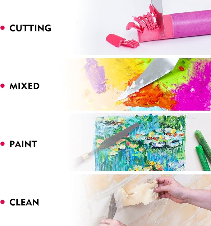 CONDA Palette Knife Painting Stainless Steel Spatula Palette Knife Oil Paint - Image 4