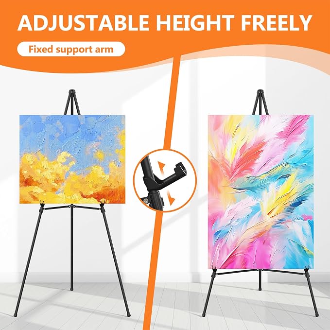 Easel Stand for Sign Portable, Adjustable Metal Easels for Display, Wedding - Image 5