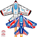 Delta Kites Airplane Kites for Kids & Adults, Delta Multicolor Beach Kite for by Ynanimery