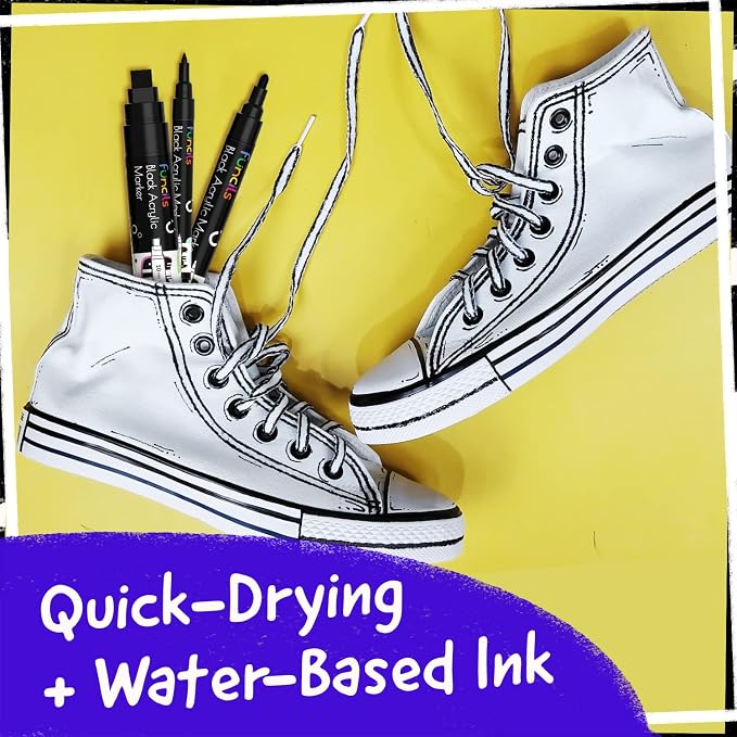 5 Acrylic Black Paint Pen - Image 4
