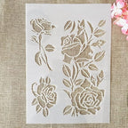 TIAMECH A4 Reusable Rose Flowers Stencil - Image 6