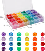 2880pcs Pony Beads for Bracelets Kandi Beads Bulk Rainbow Beads Plastic Bead - Image 2