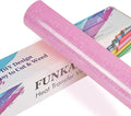 FUNKAKA Glitter Fluorescent Purple HTV Heat Transfer Vinyl Rolls, Glitter HTV by FUNKAKA