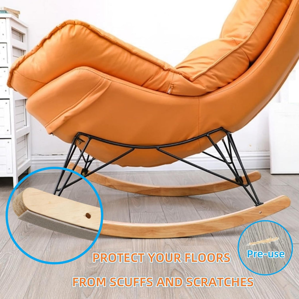 Furnigear Felt Strips with Adhesive Backing for Furniture - Felt Furniture Pads for Hardwood Floors, Furniture Chair Feet Felt Pads, Furniture Floor Protector Sliders 30 Pcs 3 x 1/2" Rectangular Beige