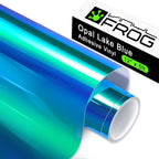 VINYL FROG Holographic Adhesive Vinyl Opal Lake Blue Craft Permanent Vinyl Roll by VINYLFROG