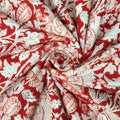 E-Tailor® Indian Handmade Ethnic 100% Cotton Running Hand Block Print Natural by E-Tailor