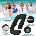 Sasttie Pregnancy Pillows for Sleeping, U Shaped Cooling Full Body Pillow - Image 4