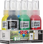Gallery Glass, Basic Stained Kit, 6 Piece Glass Paint Set by GalleryGlass