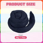 MECCANIXITY Wool Roving Yarn Soft Felting Wool 50g/1.76oz Pure Chunky Roving - Image 2