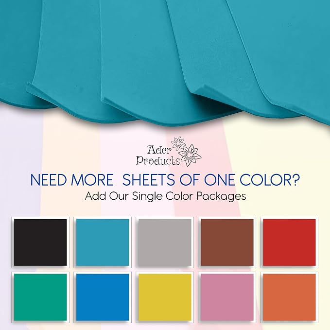 Adhesive Light Blue EVA Foam Sheets - Image 4