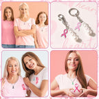 SANNIX 90 Pcs Ribbon Charms, Awareness Ribbon Enamel Charms - Image 7