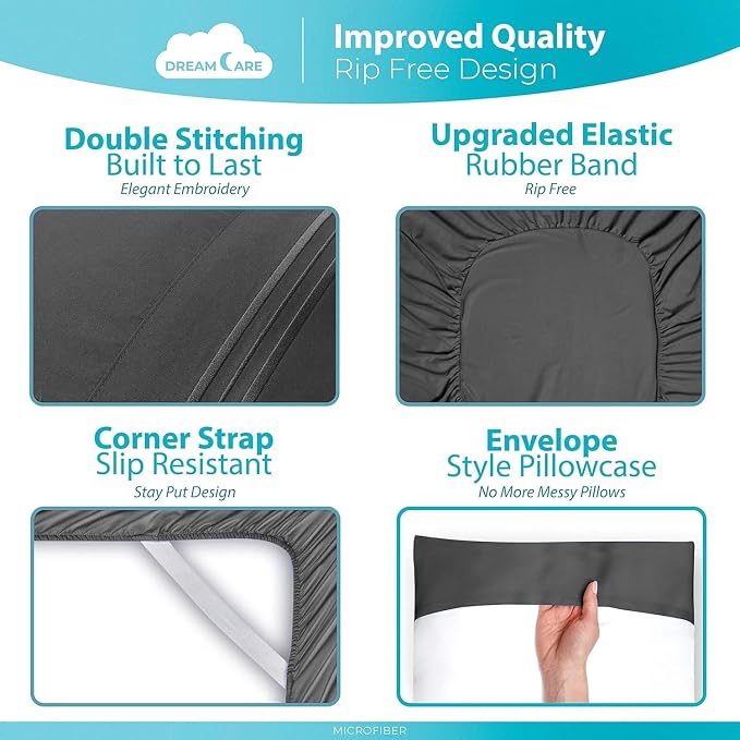 DREAMCARE California King Sheet Sets - Image 6