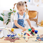 Large Size 12" Wooden Star Ornaments to Paint, Wooden DIY Blank Unfinished 4th - Image 2