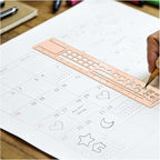 Metal Bookmark Ruler for Journals, Habit Tracker, Drawing Measuring Tools - Image 4