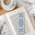FREEBLOSS 6 Set Bohemian Pattern Cross Stitch Bookmark Kit Stamped Cross Stitch - Image 7