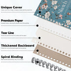4 Pack Sketch Book, 5.5 x 8.5 Inch Sketchbook, 68lb/100gsm Top Spiral Bound - Image 2