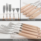 CONDA Palette Knife Set -10Pcs Stainless Steel Spatula Pallet Knife Painting - Image 2