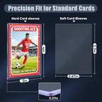 200 Card Sleeves Top Loaders for Cards, Premium Baseball Card Holder for - Image 2