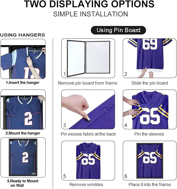 Grintus Jersey Frame Display Case Jersey Display Case Jersey Shadow Box - Image 7