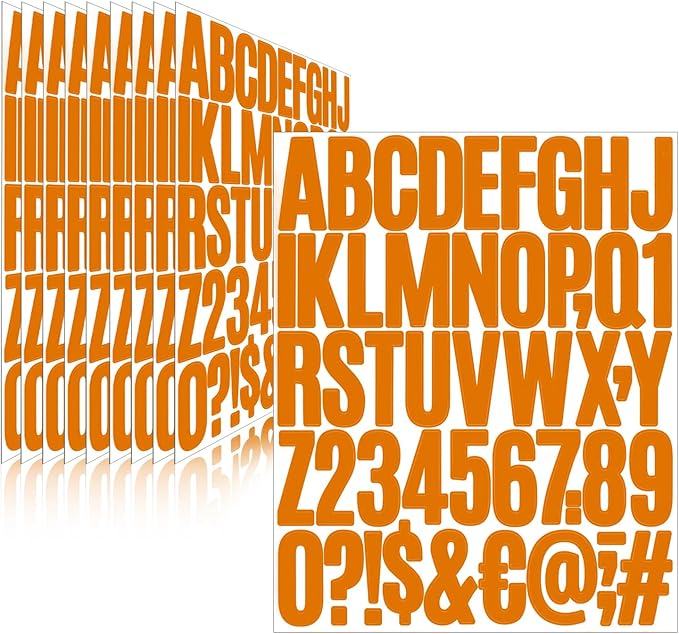 Letter Stickers, Mailbox Numbers, 2 Inch Waterproof Vinyl Alphabet | 2 Inch by Llewyn