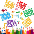 HADDIY Kids Drawing Stencils Set - Image 3