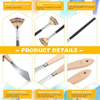 CHENGU 5 Piece Paint Knives Palette Knife Set - Image 3