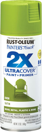 Rust-Oleum Painter's Touch 2X Ultra Cover Spray Paint, Satin Eden by Rust-Oleum