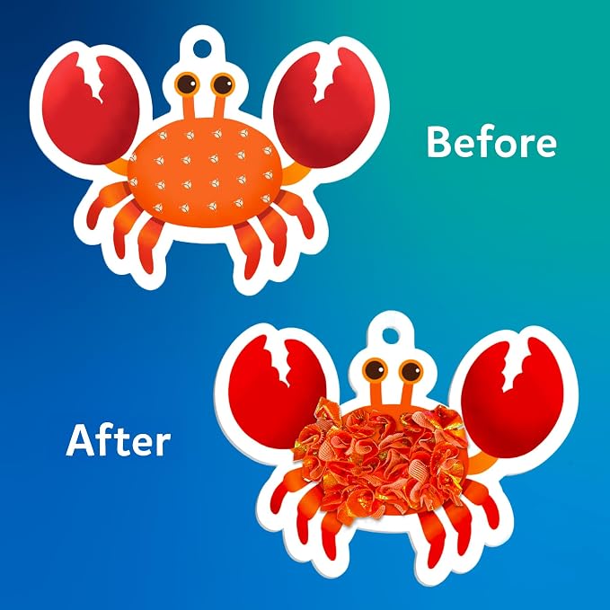 Skillmatics Poke-in Art – Underwater Animals, Mess-Free DIY Wood Craft Kit | - Image 7