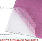 guangyintong Heat Transfer Vinyl Glitter Purple HTV Rolls, Glitter HTV Vinyl - Image 3