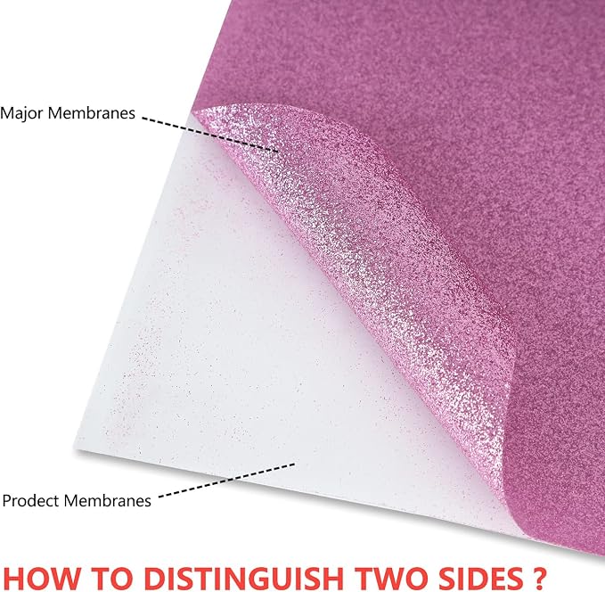 guangyintong Heat Transfer Vinyl Glitter Purple HTV Rolls, Glitter HTV Vinyl - Image 3