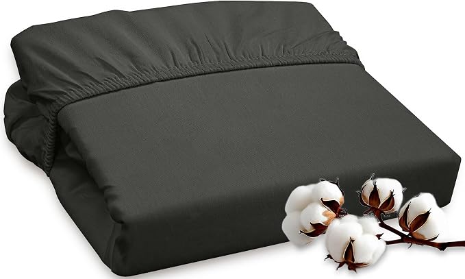 ROYALE LINENS 300 Thread Count 100% Long Staple Combed Cotton Fitted Sheet Full by ROYALELINENS