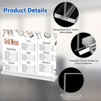 3 Pack Acrylic Sign Holder 11 x 8.5 Horizontal, Double-Sided Clear Sign Holder - Image 4
