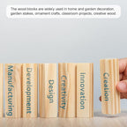 MECCANIXITY 6pcs Wood Sticks, 1/4"x 1/4" x 15" Rectangle Wooden Cube Wood - Image 5