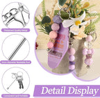 Beadable Keychain Bars Creative Customized Keychain Making Kit - Image 4