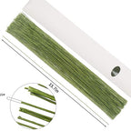 CCINEE 22 Gauge Dark Green Floral Wire Stem - Image 2