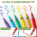 WUO 48 Colors Acrylic Paint Markers, Acrylic Paint Pens and Acrylic Markers - Image 4