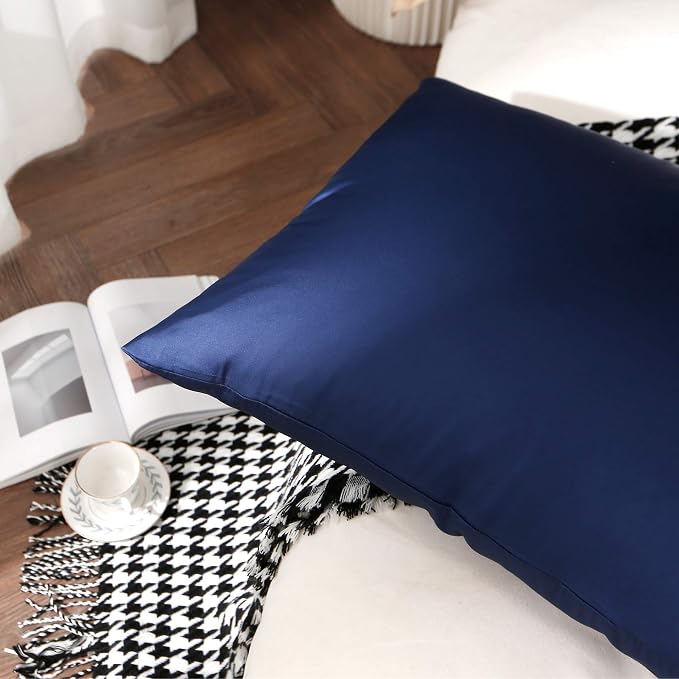 100% Silk Pillow Cases 2 Pack, Mulberry Silk Pillowcase - Image 4