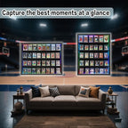VERANI 35-Card LED Sports Star Card Frame, Lockable Shadow Box - Image 7