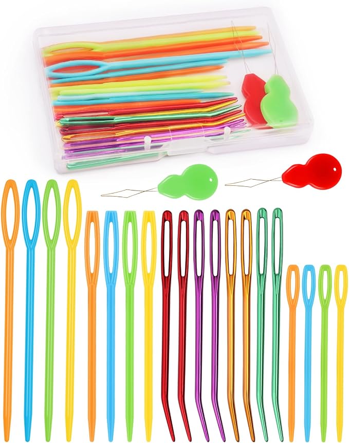 Bupete 25 Pcs Yarn Needles Set, Metal Tapestry Needle, Crochet Needles by Bupete