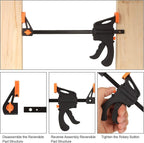 4 Inch Bar Clamps for Woodworking, 8 Pack Quick Grip Clamps Trigger Clamp One - Image 5